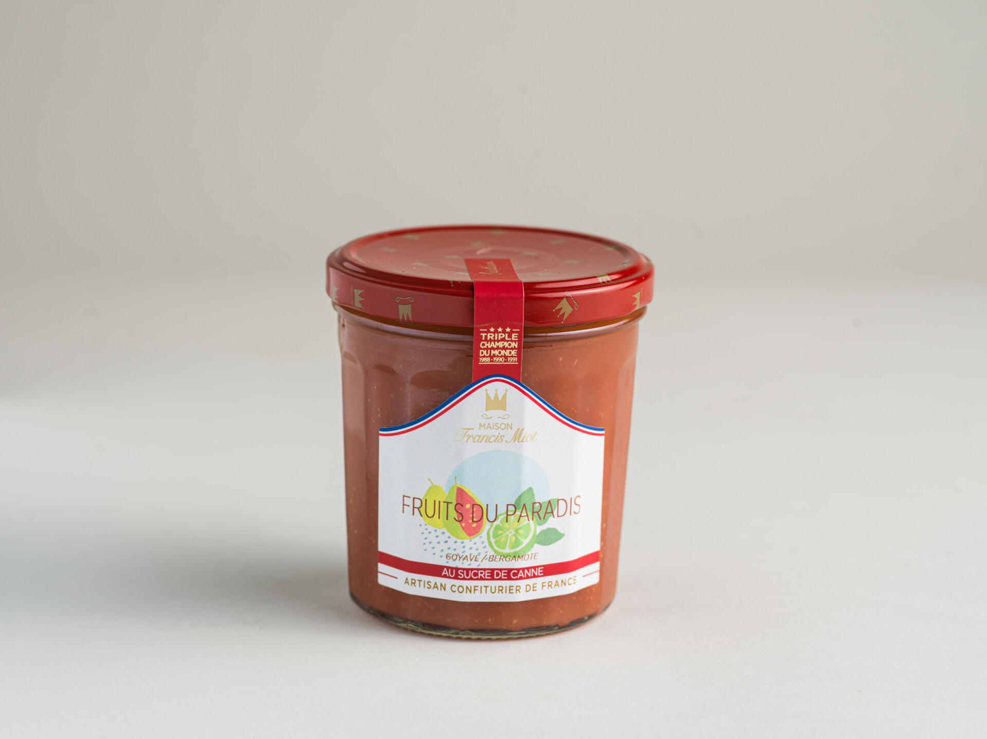 Confiture Fruits du Paradis sucre de canne 220grs