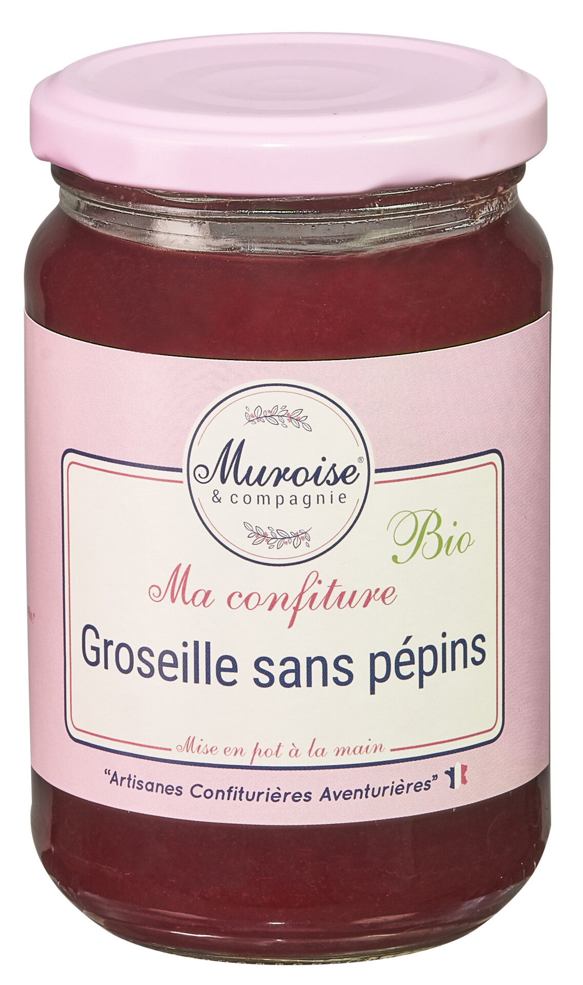 Confiture de Groseille Sans Pépins bio 350grs