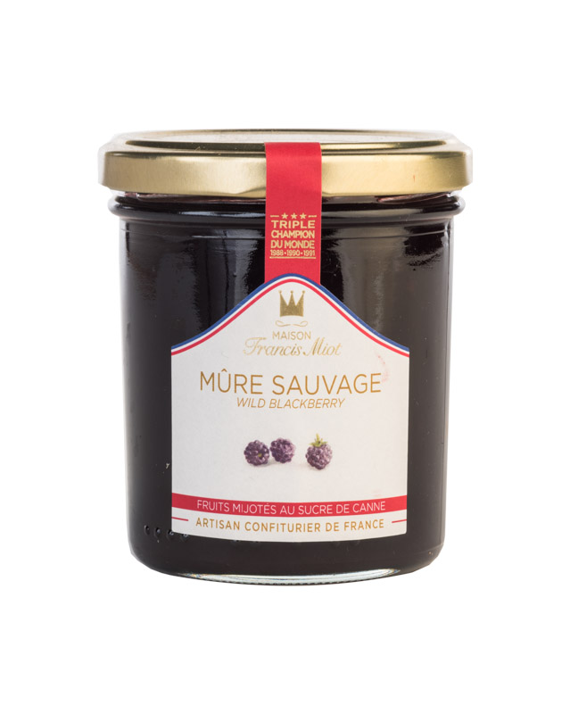 Confiture de Mûre Sauvage sucre de canne 340grs
