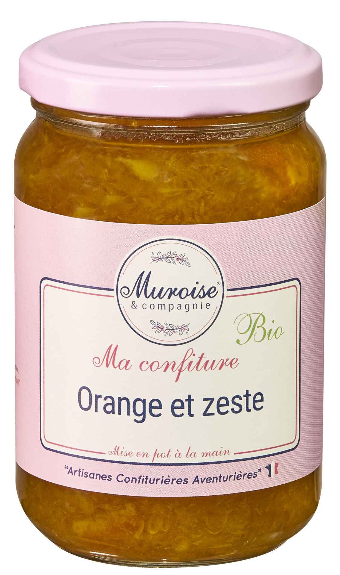Confiture d'Orange avec Zestes bio 350grs