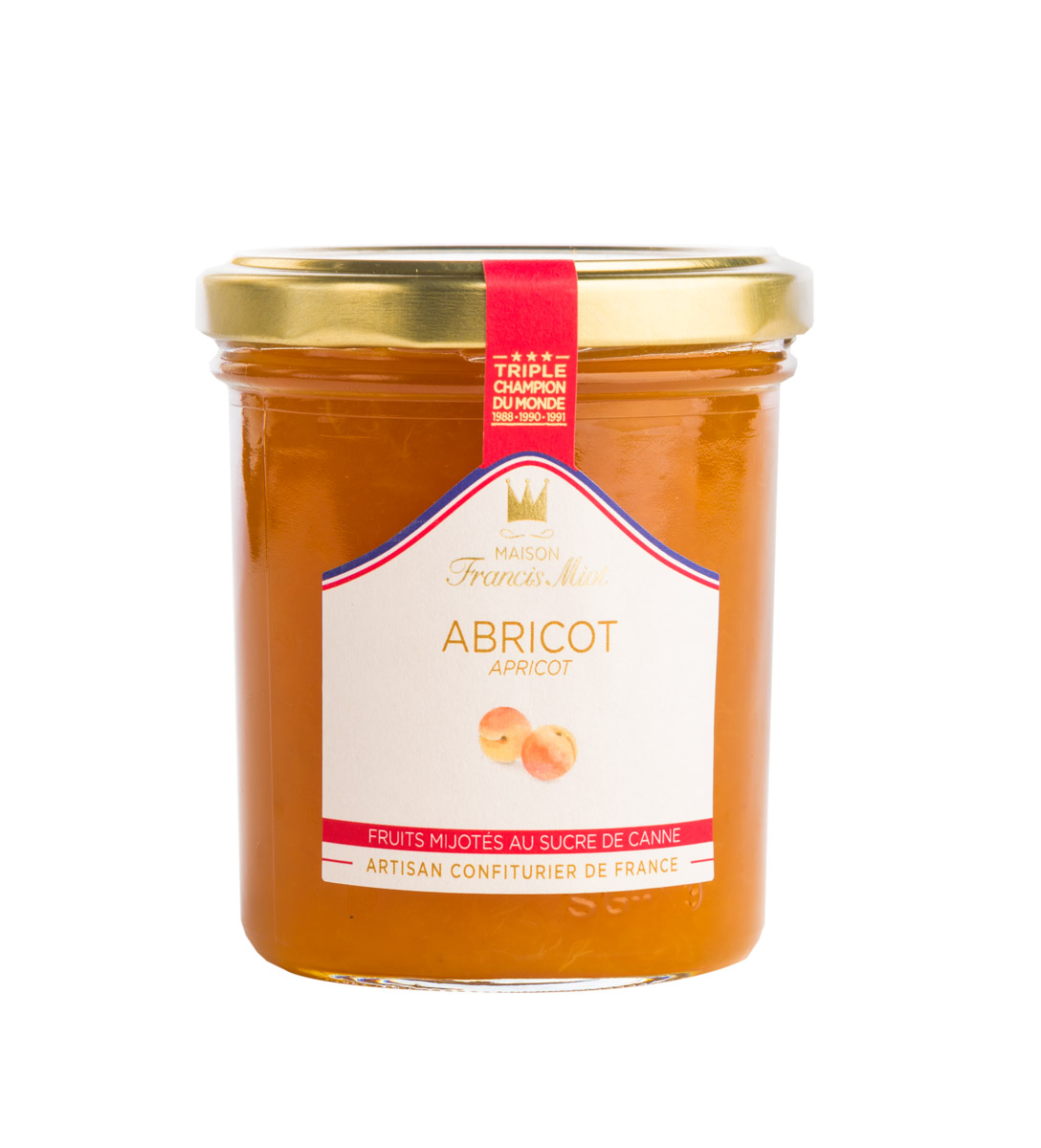 Confiture Abricot sucre de canne 220grs
