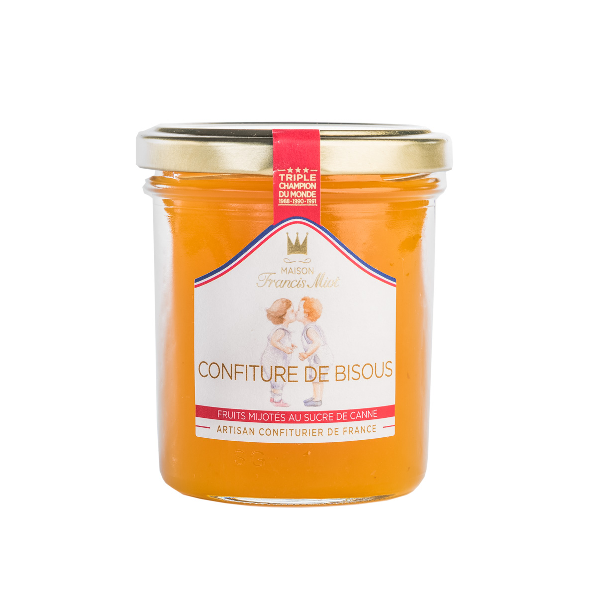 Confiture de Bisous sucre de canne 220grs